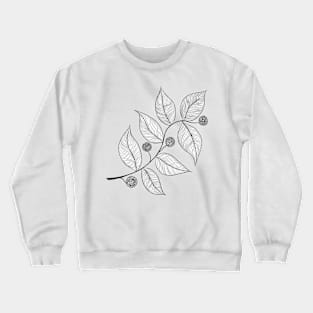 Leaves and Pods in Ink Crewneck Sweatshirt